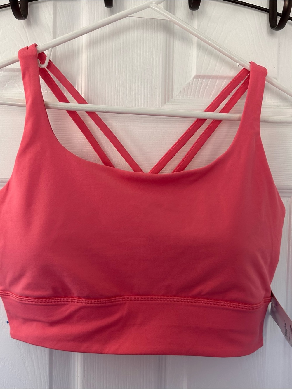 lululemon athletica Energy Longline Bra - Coral- 12 NWT